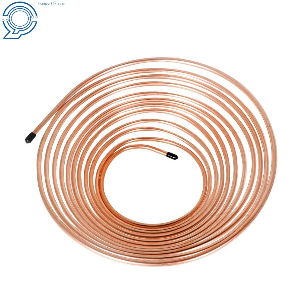 25 ft Copper Brake Line Tubing Kit for Universal Applications
