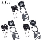 Set of 3 Carburetor Repair Kits for ZAMA RB-107 ECHO ES230 ES231 PB230