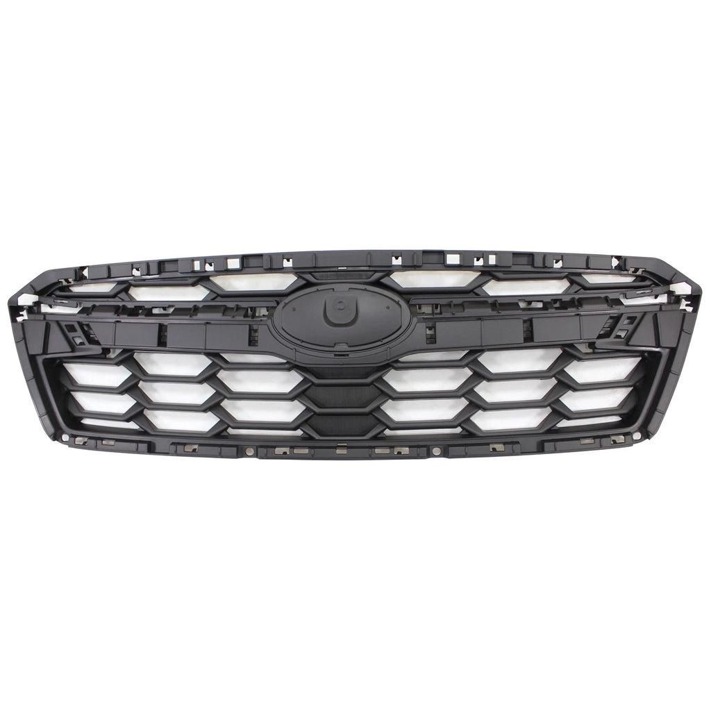 Replacement Black Textured ABS Plastic Front Grille w/o Moldings