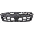 Replacement Black Textured ABS Plastic Front Grille w/o Moldings