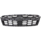 Replacement Black Textured ABS Plastic Front Grille w/o Moldings