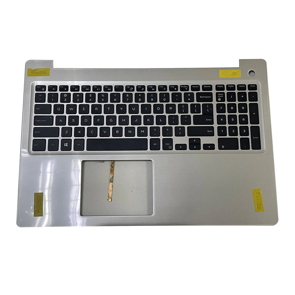 Silver Palmrest with Backlit Keyboard for Dell Inspiron 15 5570 5575 (2017–2018)