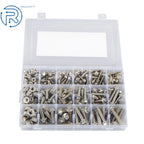 Stainless Steel Flanged Bolts and Nuts Kit for Faucet (245 Pack)