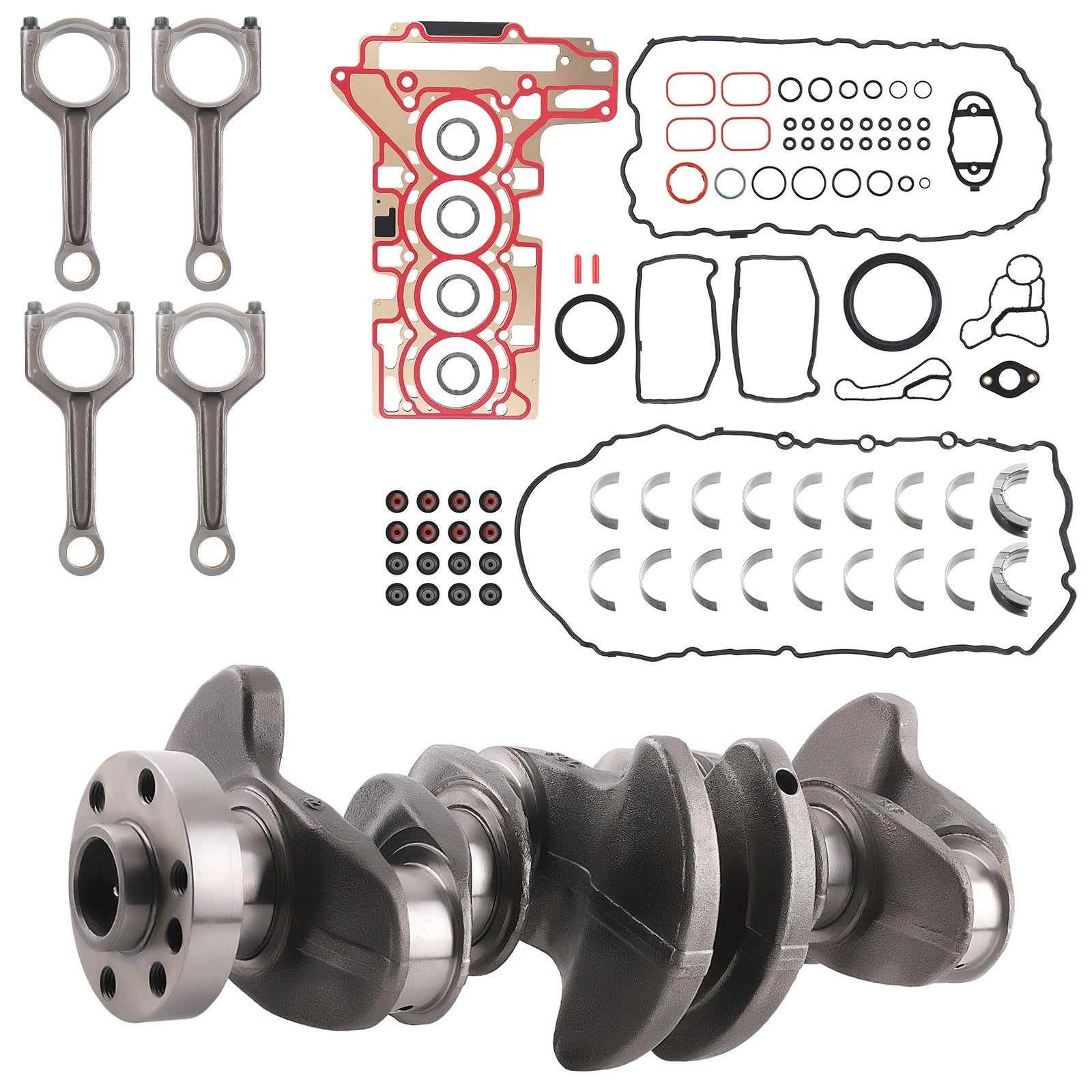 Crankshaft Connecting Rod Gaskets Bearing Kit for BMW N20 N26 (2012–2016)