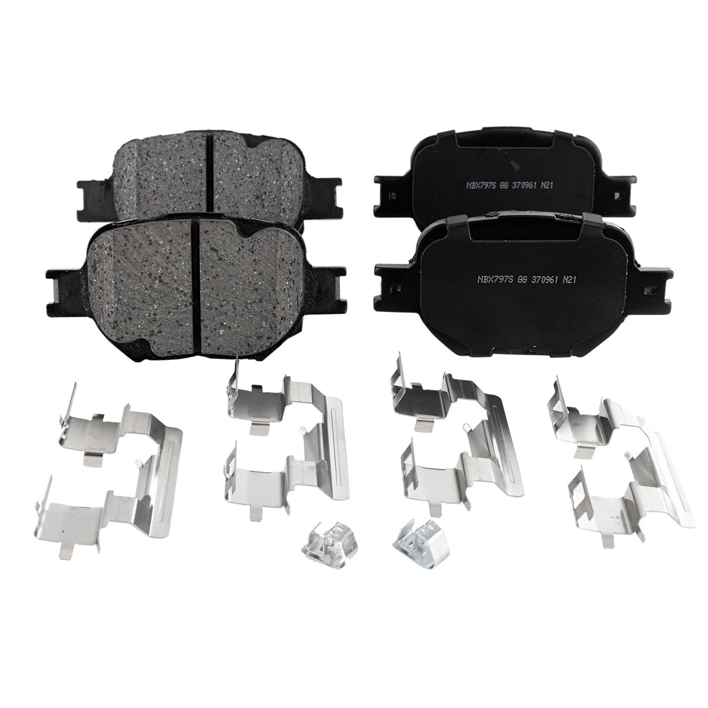 Set of 4 Ceramic Brake Pads for Toyota Celica (2000–2005)