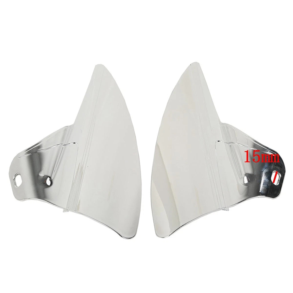 Chrome Saddle Shield Heat Deflectors for Harley Touring Road King (2009–2023)