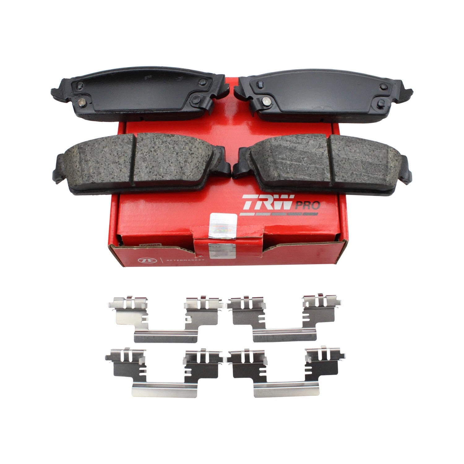 Set of 4 TRW Pro Rear Ceramic Slotted Brake Pads for Cadillac Chevy GMC