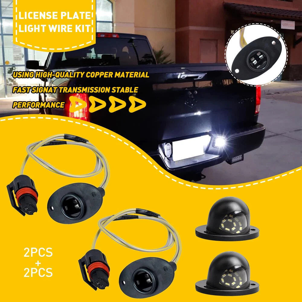 LED License Plate Light Lens for Dodge 1500 RAM 2500 3500 (1994–2001)