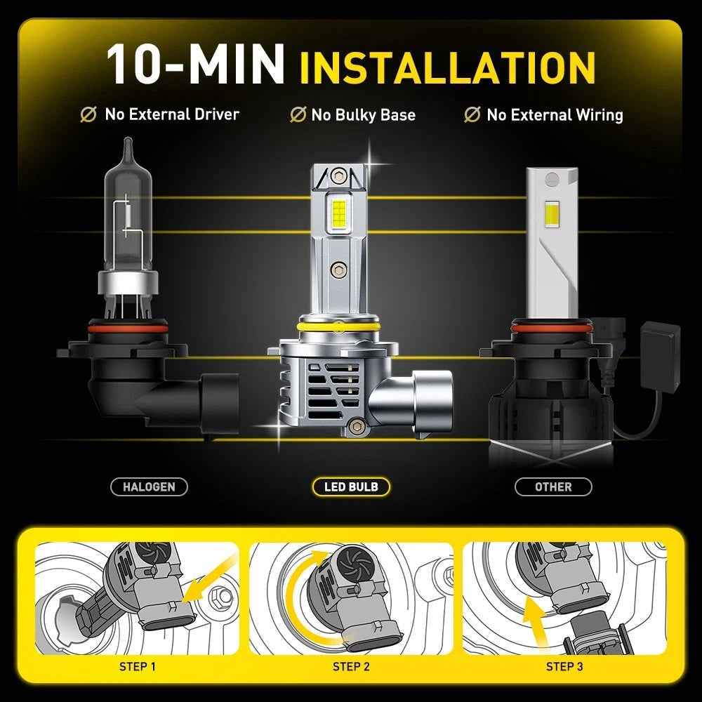AUXITO 9005 LED Headlight Kit for