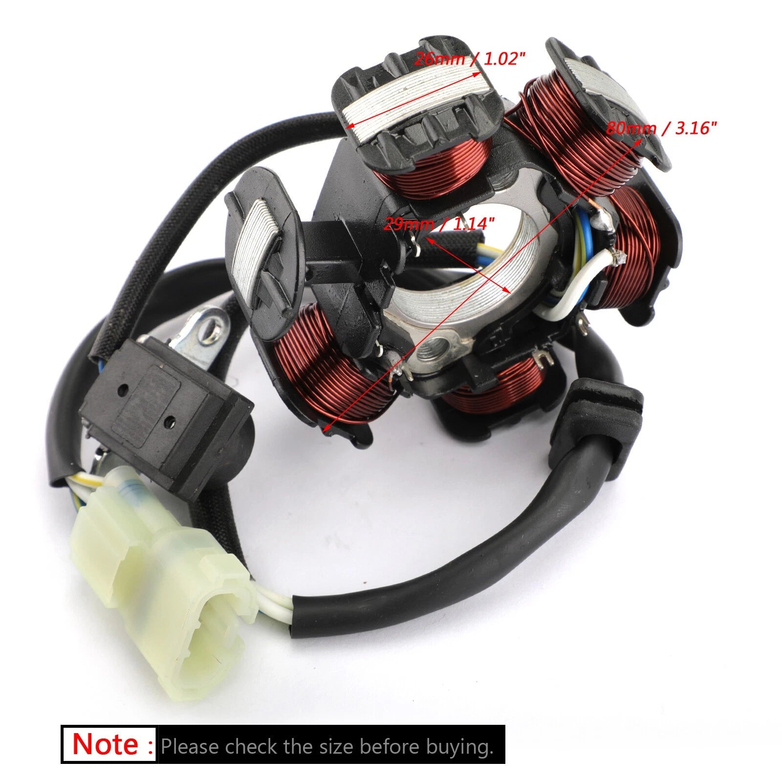 Stator Generator for Honda TRX90X TRX90EX Sportrax 90 (2006–2017) 31120-HP2-671