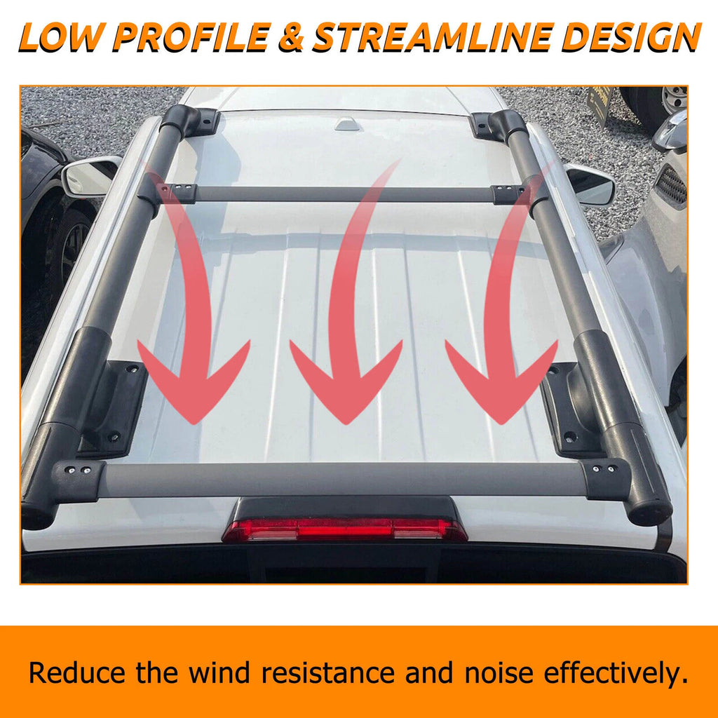 Roof Rack Rail Luggage Carrier for Nissan Frontier (2005–2022) Aluminum