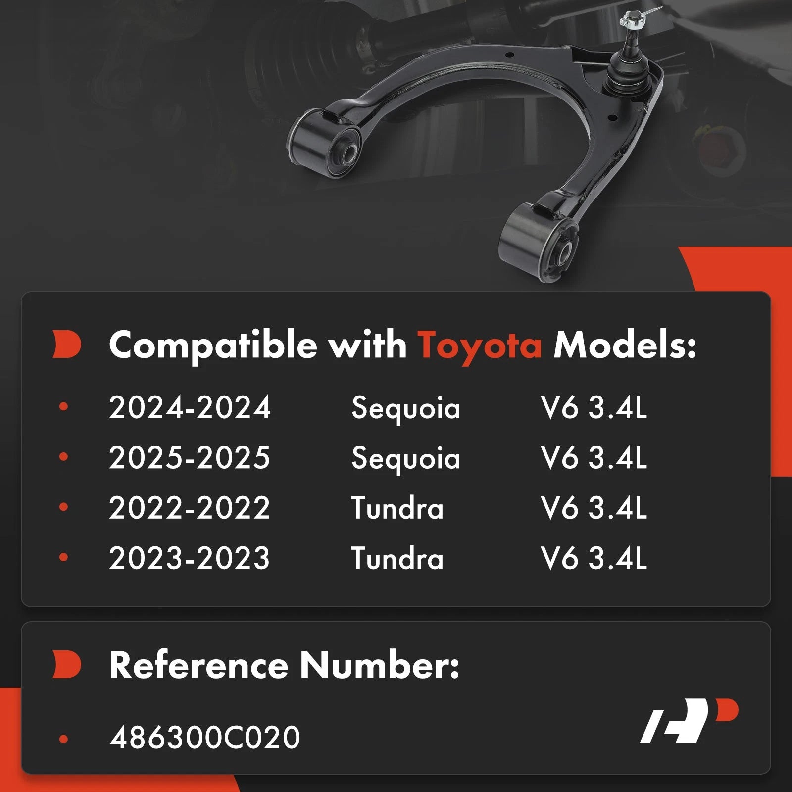 Front Left Upper Control Arm for Toyota Tundra Sequoia (2022-2023)