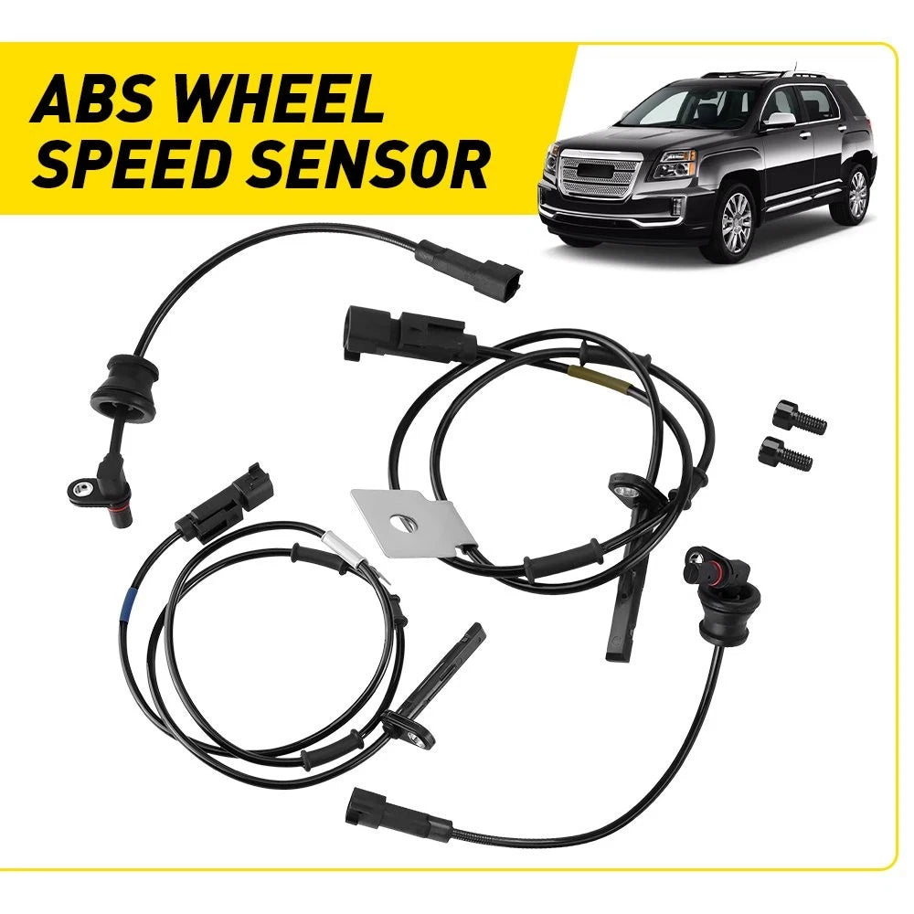 4PCS ABS Wheel Speed Sensor LH+RH for Chevrolet Equinox Terrain (2010–2017)