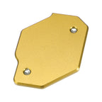 Aluminum Alloy Motorcycle Kickstand Pad for Honda - Black Yellow