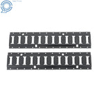Set of 8 E Track Tie-Down Rails for Enclosed Cargo Trailer (2 ft)