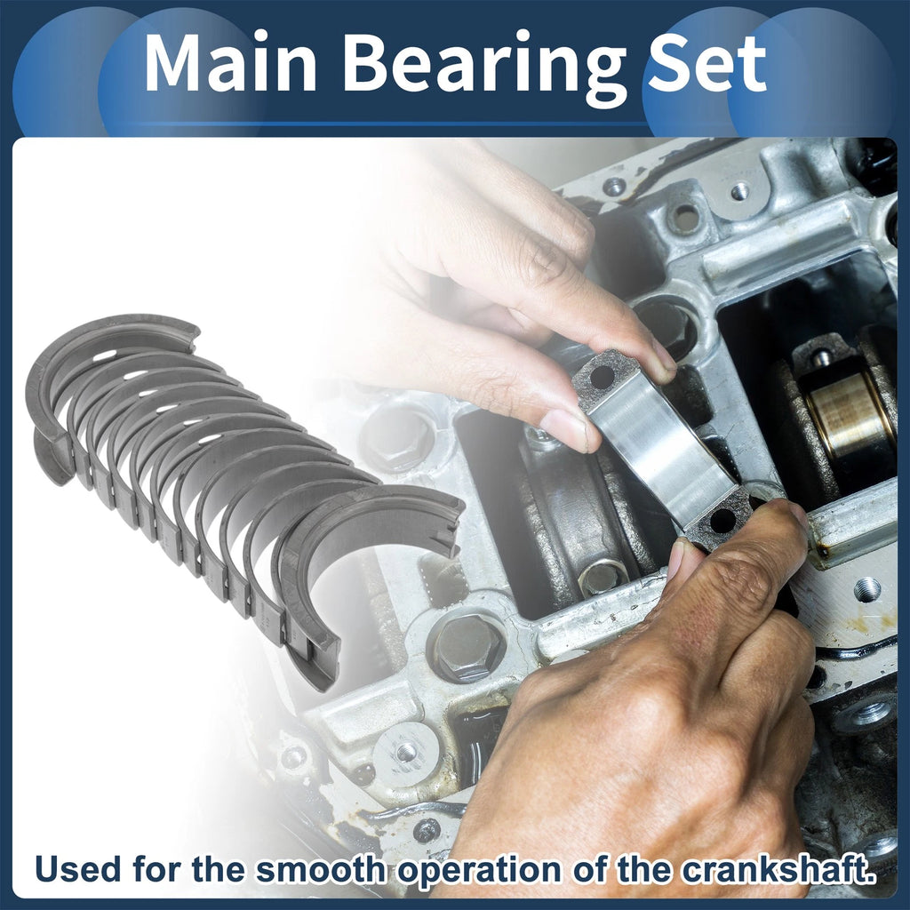 Main Bearing Set No.034105561 for Audi 80 (1981–1995) 12 Pcs