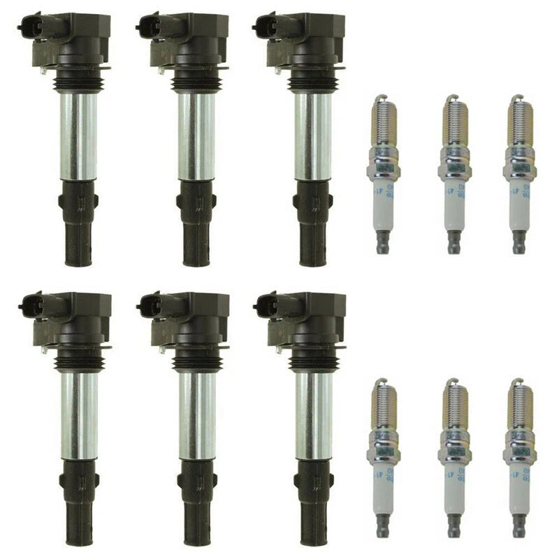 6X Ignition Coils & Spark Plugs for Cadillac Buick Saab 9-3 (2003–2011) UF375