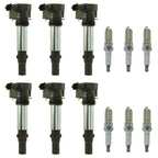 6X Ignition Coils & Spark Plugs for Cadillac Buick Saab 9-3 (2003–2011) UF375