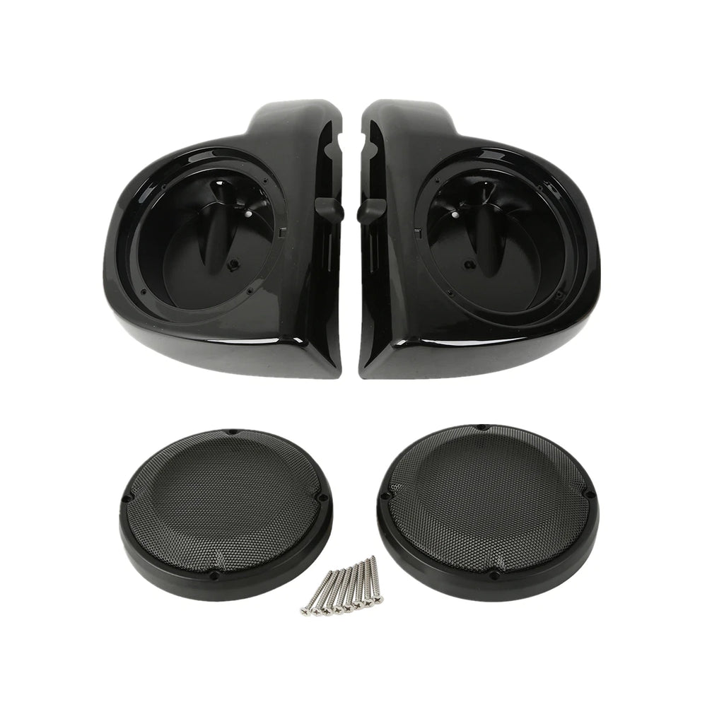 Set of 2 Lower Vented Fairing Speaker Pods Grills for Harley Street Road Glide (2014–2024)
