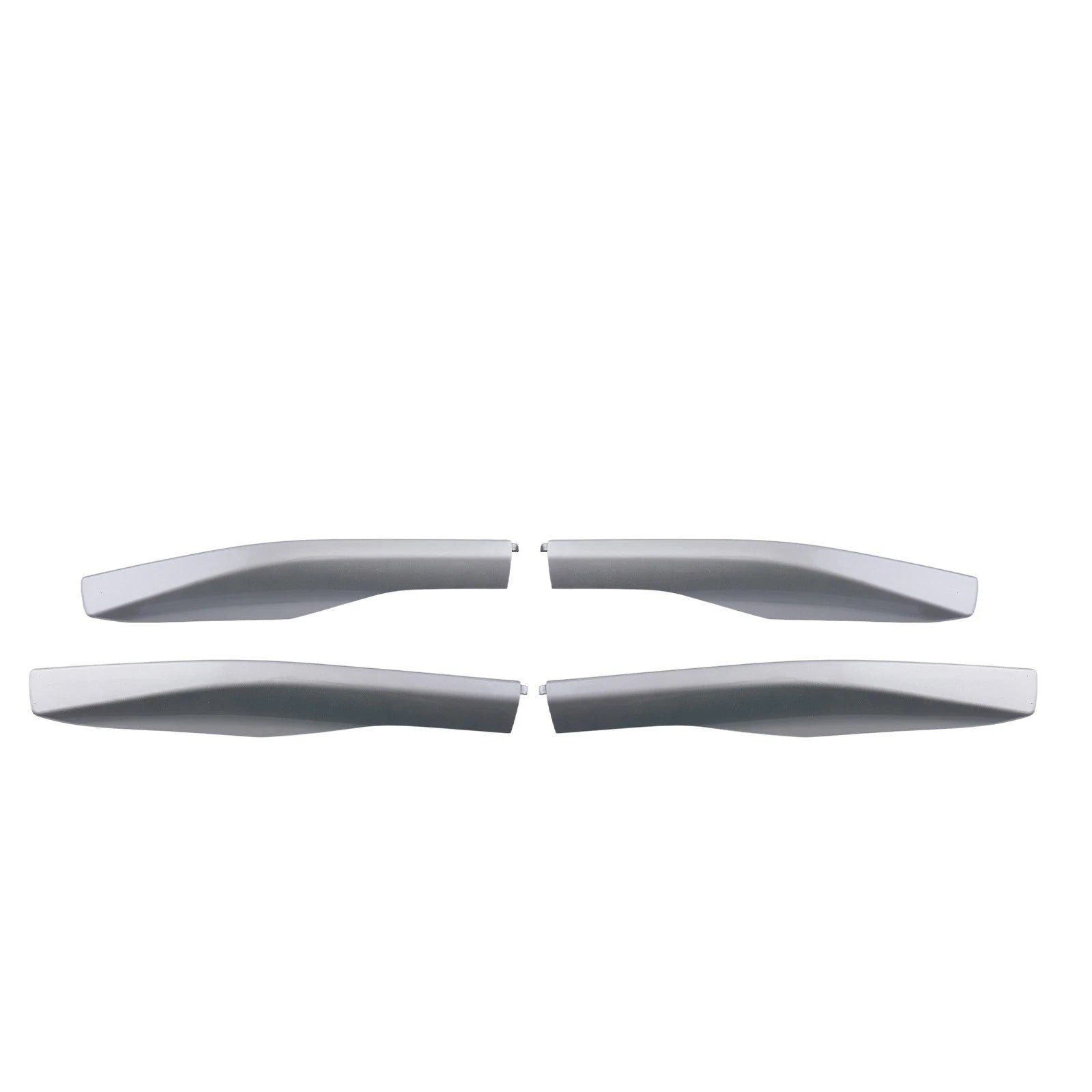 Set of 4 ABS Roof Rail End Covers for Lexus RX RX350 (2010–2015) Silver