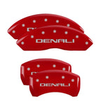 Set of 4 Red Denali Caliper Covers for 2017–2020 GMC Acadia