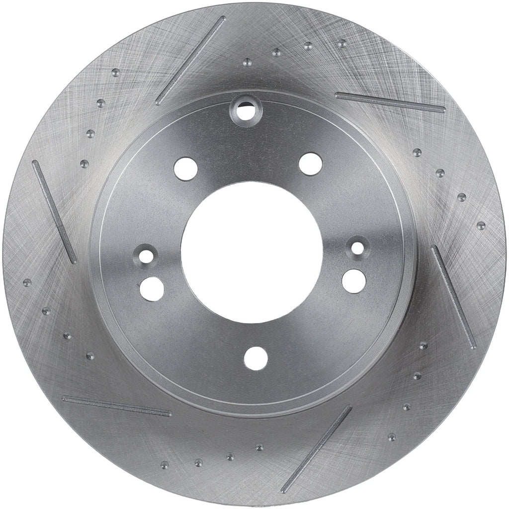Drilled & Slotted Rear Brake Rotors & Ceramic Pads for Kia Optima (2011–2015)