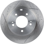 Drilled & Slotted Rear Brake Rotors & Ceramic Pads for Kia Optima (2011–2015)
