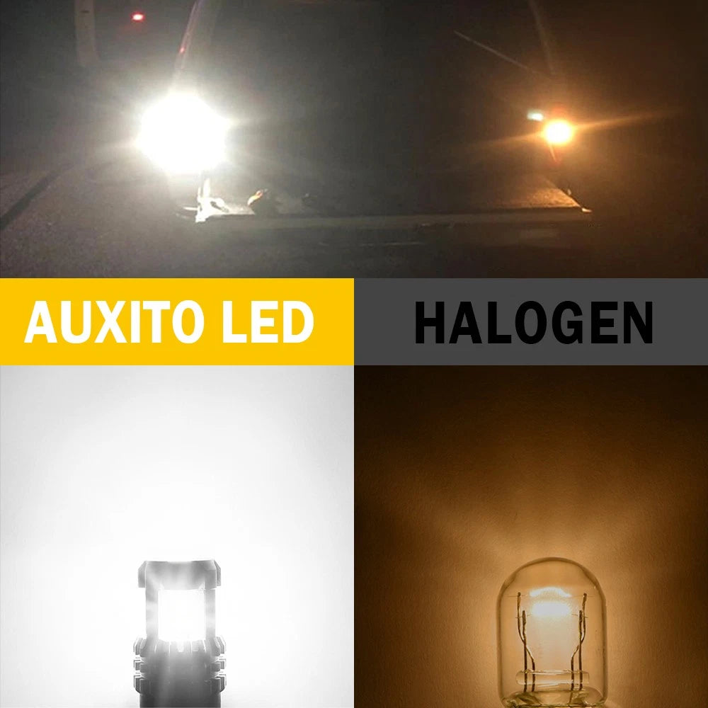 2X White LED Brake Parking Turn Signal Bulbs for Various Vehicles