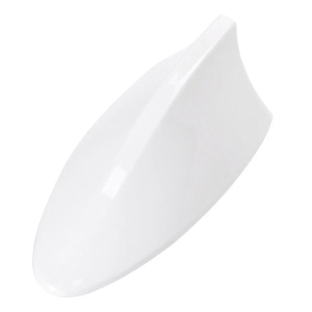 Universal White Shark Fin Roof Antenna for Car Radio Receiver FM/AM