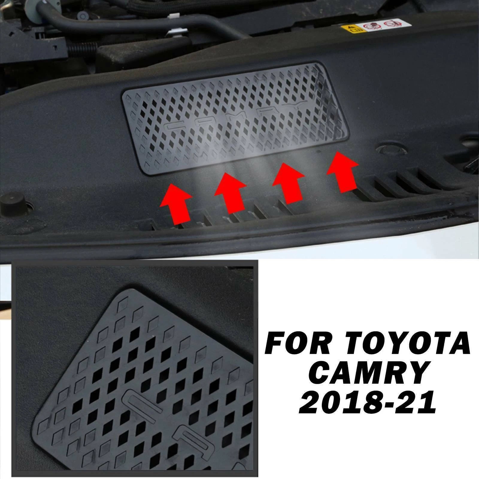 Dustproof Engine Air Intake Cover Trim for Toyota Camry (2018–Present)
