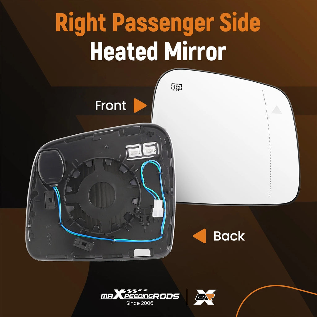 Heated Mirror Glass for Jeep Grand Cherokee (2011–2021) / Dodge Durango (2014–2019)