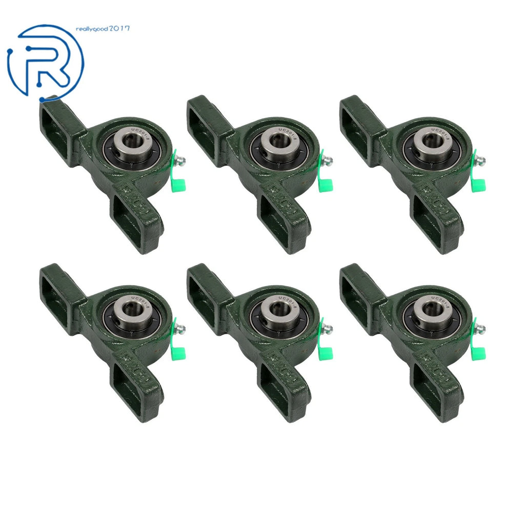 Set of 6 UCP201-8 Pillow Block Mounted Ball Bearings 1/2" Bore