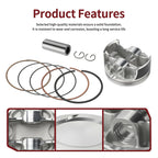 102mm STD Forged Piston + Rings for Yamaha Rhino 700 YXR700F (2008–2012)