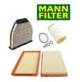 Air Filters Kit with Oil & Cabin Filters for Mercedes W204 C300 (2008–2012)