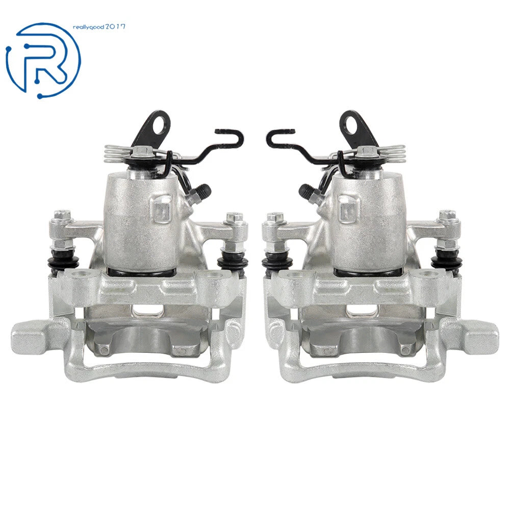 Set of 2 Rear Brake Calipers with Bracket for Audi A3 (2006–2008) & VW (2005–2010)