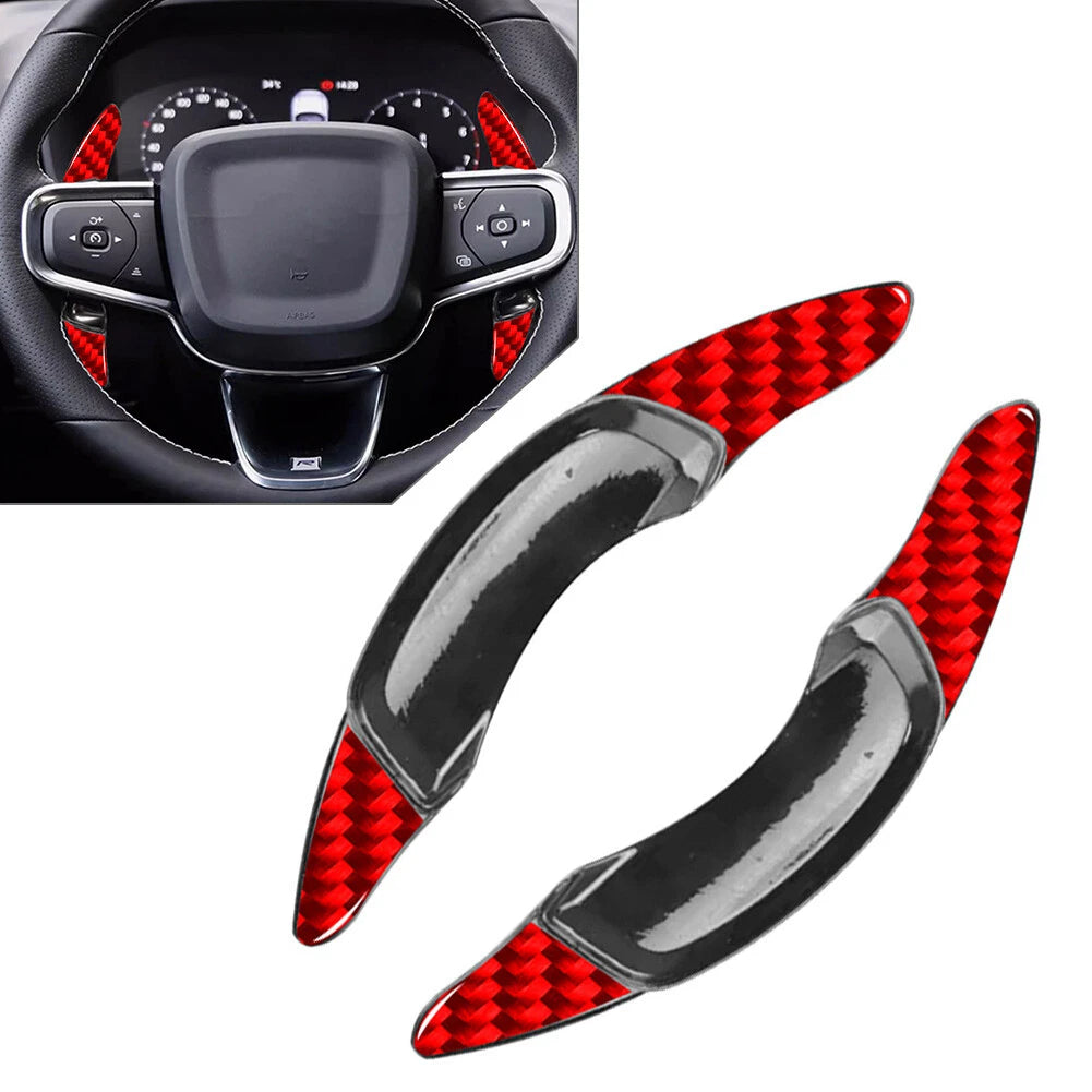 Steering Wheel Shifter Paddle Extensions for Volvo XC40 (2019–2023) Red