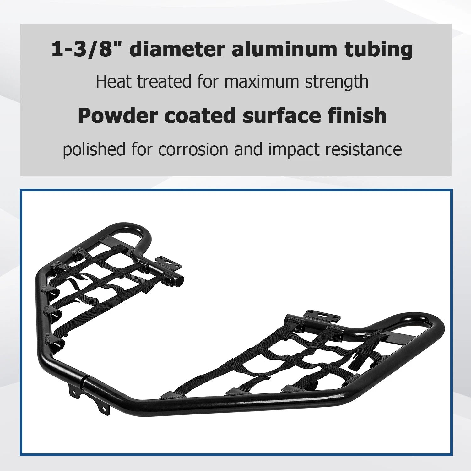 Black Nerf Bars with Nets for Honda TRX 700XX (2008–2009)