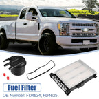 Set of 1 Fuel Filter Element for Ford F250 F350 Super Duty (2017–2020) FD4624