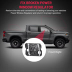 Power Window Regulator for Ram 1500 2500 3500 (2011–2012) w/o Motor
