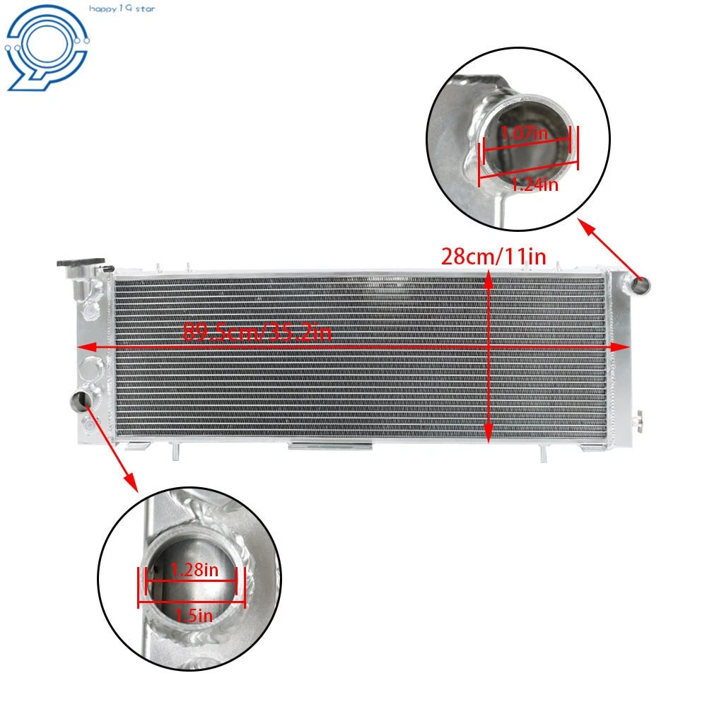 3 Row Core Aluminum Radiator for Jeep Cherokee Comanche (1991-2001)