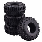 Set of 4 Rubber Rock Crawler Tires 2.2" for Axial SCX10 Wraith TRX-4