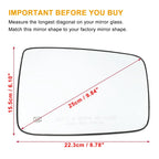 Left Right Side Mirror Glass Replacement for Dodge Ram 1500 2500 (2010-2023)