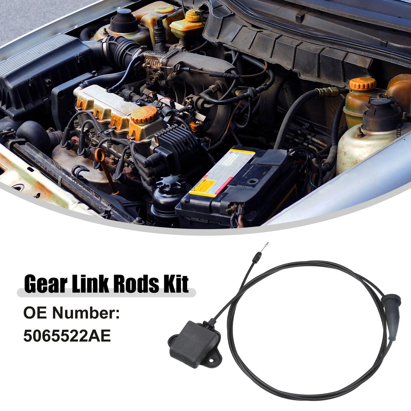 Front Hood Latch Release Cable for Dodge Challenger (2008–2014) No. 5065522AE