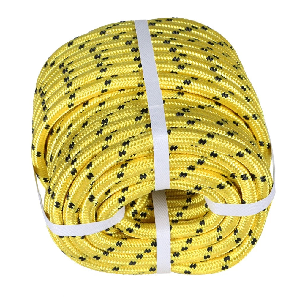 Heavy Duty Double Braid Polyester Rope for Various Applications (1/2"x150")