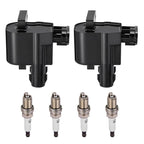 2X Ignition Coil & 4X Iridium Spark Plug for Toyota Corolla (1998–1999) UF246