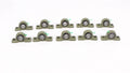 Set of 10 UCP205-16 Pillow Block Bearings for 1" Bore 2-Bolt Solid Base