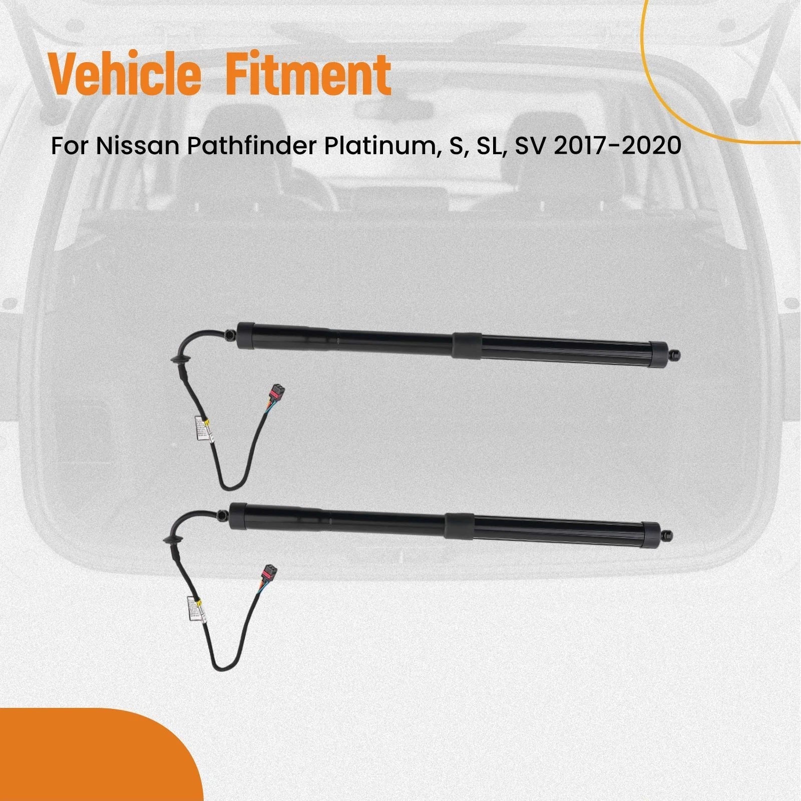 2Pcs Tailgate Hatch Lift Support for Nissan Pathfinder (2017–2020) SKPL615064