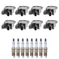 Set of 8 Ignition Coils & Bosch Iridium Spark Plugs for Trailblazer Yukon (2002–2009)