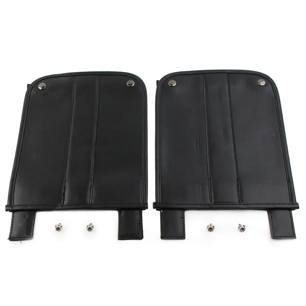 Black PU Leather Universal Trike Rear Fender Bra for Harley Roadsmith