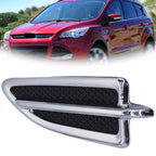Left Front Fender Vent Moulding for Ford Escape (2013â2015) Black & Chrome